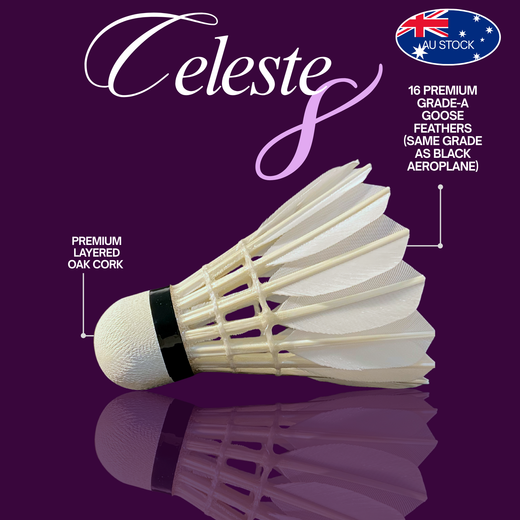 SUPERNOVA™ Celeste 8 - 12 Premium Goose Feather Shuttlecocks