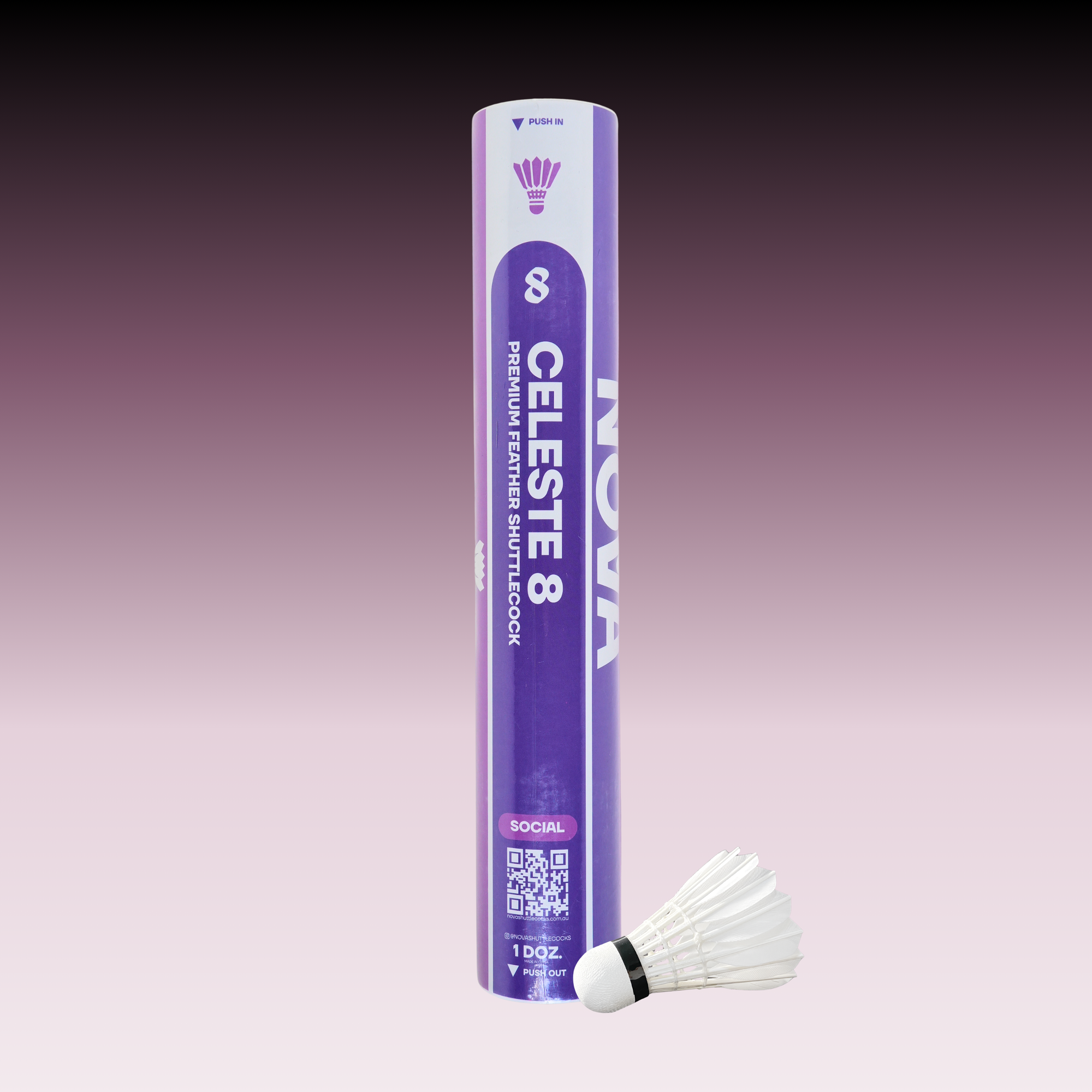 SUPERNOVA™ Celeste 8 - 12 Premium Goose Feather Shuttlecocks