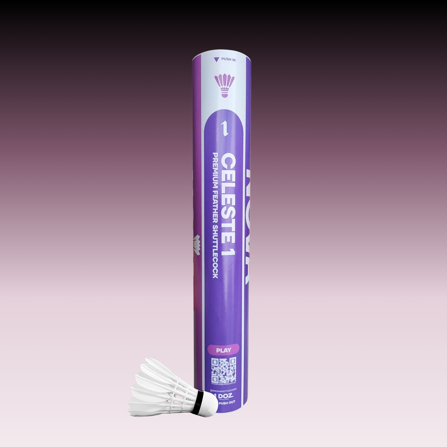 SUPERNOVA™ Celeste 1 - 12 Goose Feather Shuttlecocks