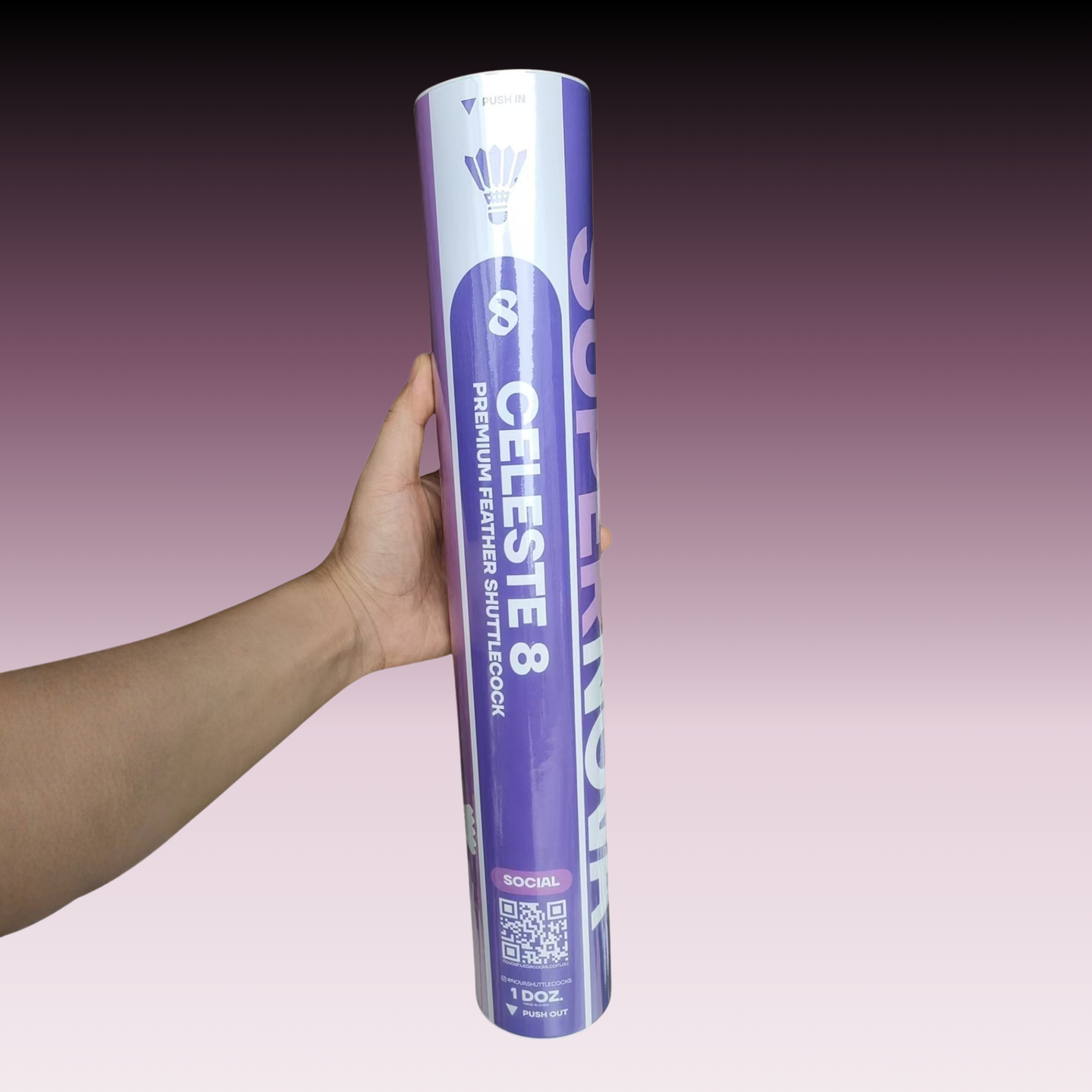 SUPERNOVA™ Celeste 8 - 12 Premium Goose Feather Shuttlecocks