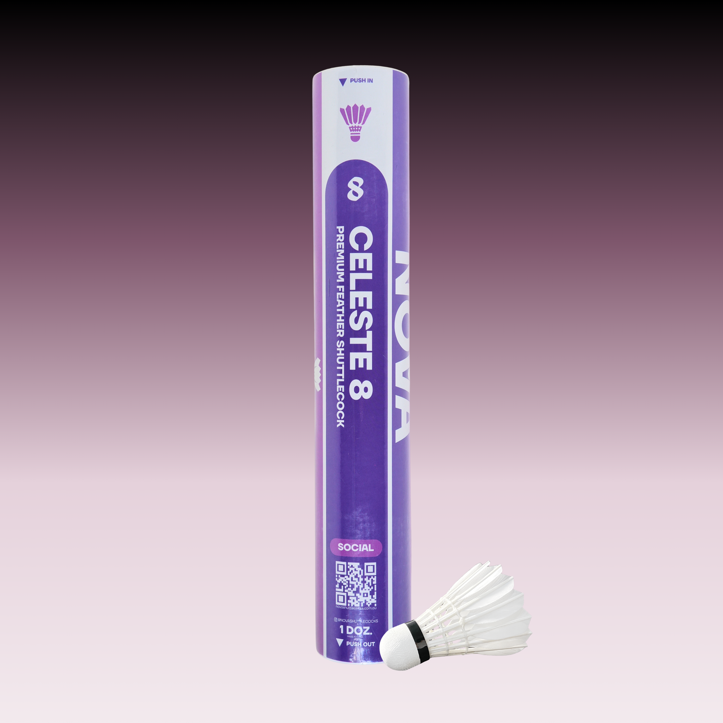 SUPERNOVA™ Celeste 8 - 12 Premium Goose Feather Shuttlecocks